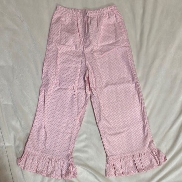 EUC just ducky Pink patterned Ruffled Pants size 5 - Picture 2 of 3